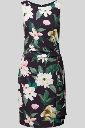 Vera Mont Knielanges Cocktailkleid mit Rundhalsausschnitt in , Größe 36