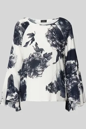 monari Regular Fit Bluse mit Rundhalsausschnitt in , Größe 34
