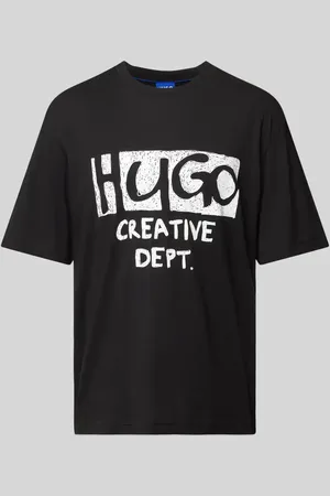 Hugo Blue T-Shirt mit Label-Print Modell 