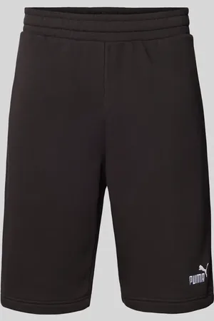 PUMA Regular Fit Sweatshorts mit Label-Stitching Modell 