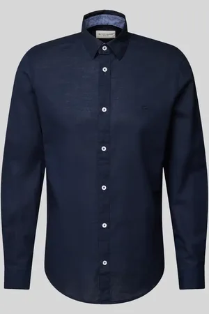 TOM TAILOR Regular Fit Freizeithemd aus Chambray in , Größe M