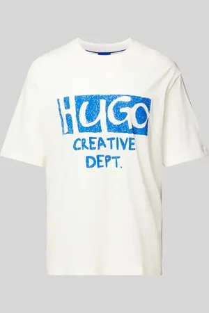 Hugo Blue T-Shirt mit Label-Print Modell 