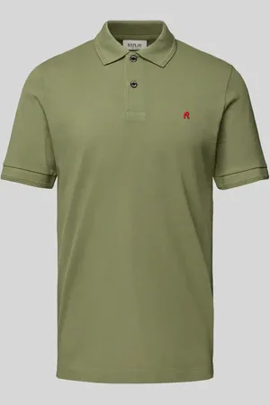 Replay Regular Fit Poloshirt mit Logo-Stitching in , Größe L