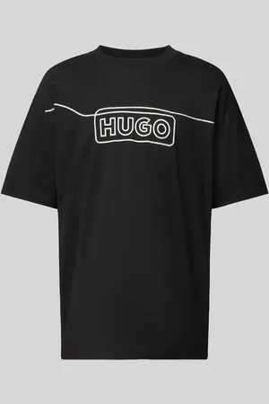 Hugo Blue T-Shirt mit Label-Stitching Modell 