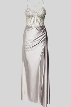 Luxuar Abendkleid mit Strasssteinbesatz in , Größe 34