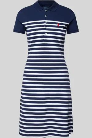 Ralph Lauren Knielanges Polokleid mit Logo-Stitching in , Größe L