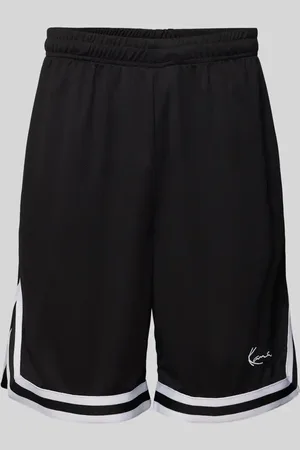 Karl Kani Loose Fit Shorts mit Label-Stitching in , Größe L