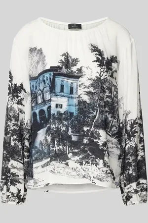 monari Regular Fit Bluse mit Rundhalsausschnitt in , Größe 36