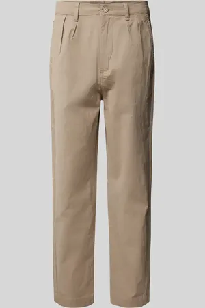 Lindbergh Tapered Fit Bundfaltenhose mit Gürtelschlaufen in , Größe L