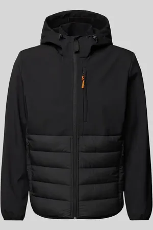 TOM TAILOR Regular Fit Funktionsjacke mit Label Stitching in , Größe L