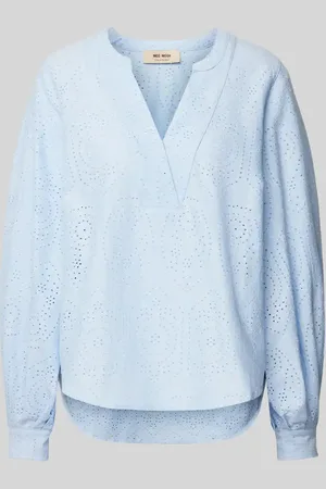 Mos Mosh Regular Fit Bluse mit Lochstickerei Modell 