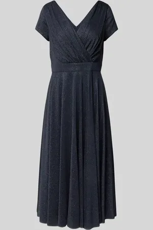 Vera Mont Knielanges Cocktailkleid in Wickel-Optik in , Größe 40