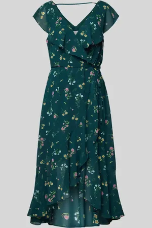 Apricot Midikleid in Wickel-Optik in , Größe L