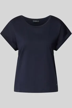 monari T-Shirt mit geripptem Rundhalsausschnitt in , Größe 36