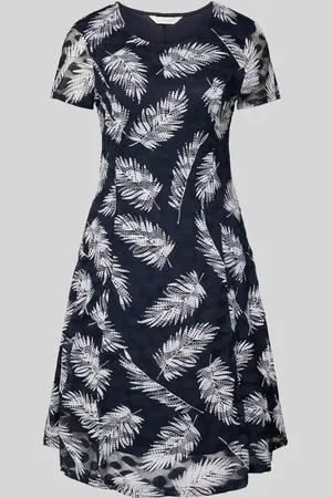 Apricot Knielanges Kleid mit Rundhalsausschnitt in , Größe L