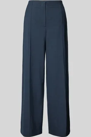 Mos Mosh Wide Leg Stoffhose mit fixierten Bügelfalten Modell 