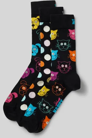 Happy Socks Socken mit Label-Print Modell 
