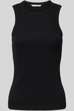 TOM TAILOR Slim Fit Tank Top aus Baumwoll-Mix in Ripp-Optik in , Größe L
