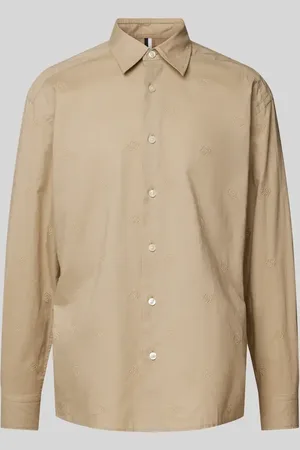HUGO BOSS Relaxed Fit Freizeithemd mit Kentkragen Modell 