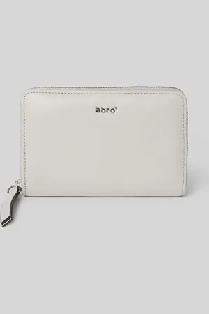 Abro+ Lederportemonnaie mit Label-Applikation Modell 