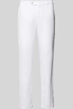 mmx Regular Fit Leinenhose mit Gürtelschlaufen Modell 