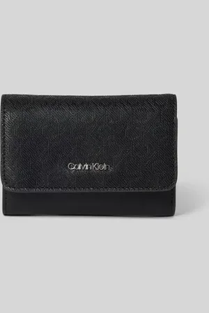 Calvin Klein Portemonnaie mit Label-Applikation Modell 