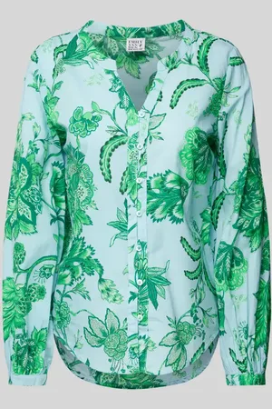 Emily van den Bergh Regular Fit Bluse mit Tunikakragen in , Größe 36