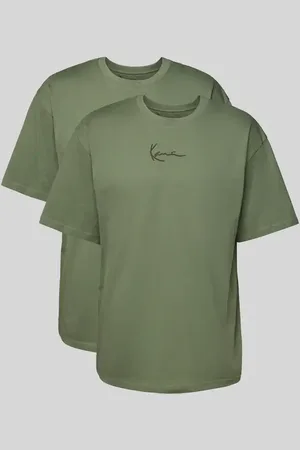 Karl Kani T-Shirt mit Label-Stitching in , Größe L