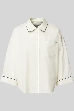 Marc O’ Polo Oversized Lounge-Shirt aus reiner Baumwolle mit Kontrastdetails in , Größe L