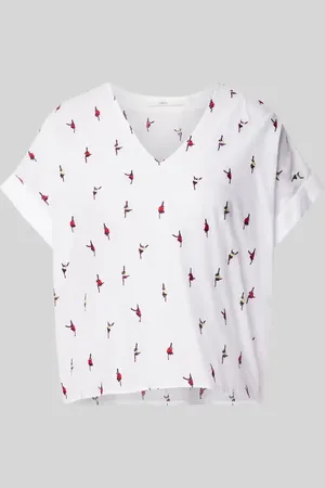lanius Regular Fit Bluse mit V-Ausschnitt in , Größe 34