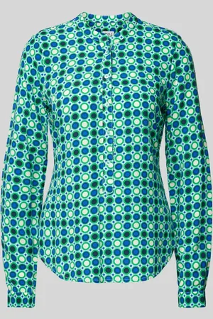 Emily van den Bergh Slim Fit Bluse mit Stehkragen in , Größe 36