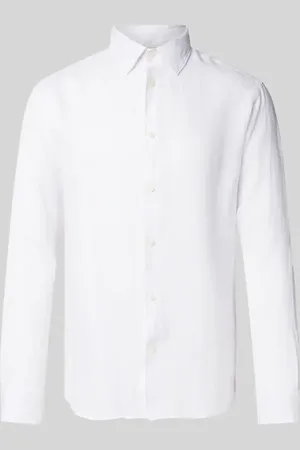 SELECTED Regular Fit Leinenhemd mit Kentkragen Modell 