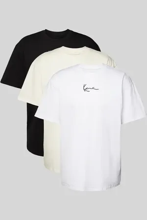 Karl Kani T-Shirt mit Label-Stitching im 3er-Pack in , Größe L