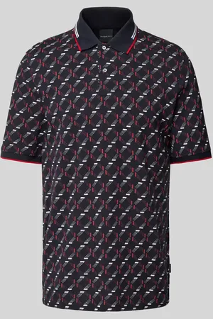 Bugatti Regular Fit Poloshirt mit Label-Detail in , Größe L