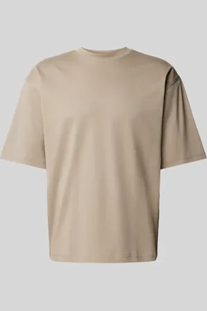Jake*s T-Shirt mit geripptem Rundhalsausschnitt in , Größe L