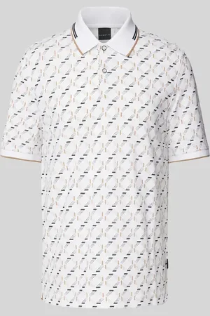 Bugatti Regular Fit Poloshirt mit Label-Detail in , Größe L