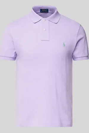 Ralph Lauren Slim Fit Poloshirt mit Label-Stitching in , Größe L