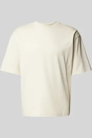 Jake*s T-Shirt mit geripptem Rundhalsausschnitt in , Größe L