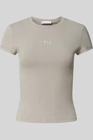 Lena Gercke T-Shirt mit Label-Stitching - LeGer Studio Kollektion in , Größe 34