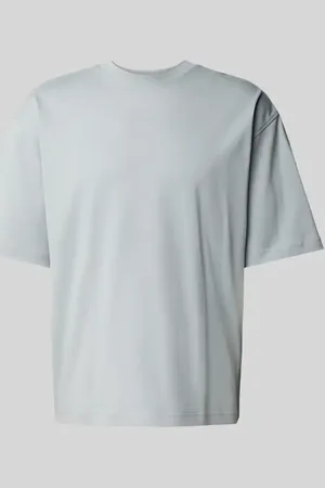 Jake*s T-Shirt mit geripptem Rundhalsausschnitt in , Größe L