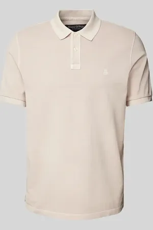 Marc O’ Polo Regular Fit Poloshirt aus reiner Baumwolle mit Logo-Stitching in , Größe L