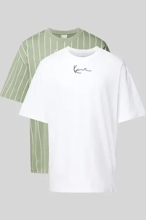 Karl Kani T-Shirt mit Label-Stitching im 2er-Pack in , Größe L