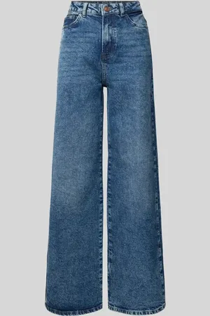Pieces® Wide Leg Jeans aus Baumwoll-Mix Modell 