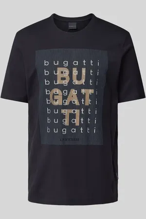Bugatti T-Shirt mit Label-Print in , Größe L