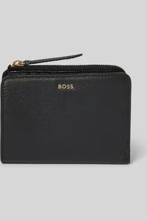 HUGO BOSS Lederportemonnaie mit Label-Applikation Modell 