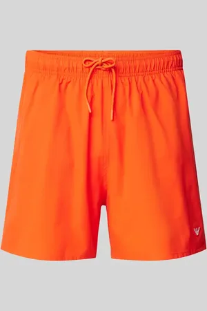 Emporio Armani Regular Fit Badeshorts mit Logo-Badge in , Größe L