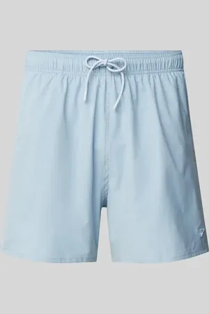 Emporio Armani Regular Fit Badeshorts mit Logo-Badge in , Größe L