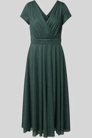 Vera Mont Knielanges Cocktailkleid in Wickel-Optik in , Größe 46