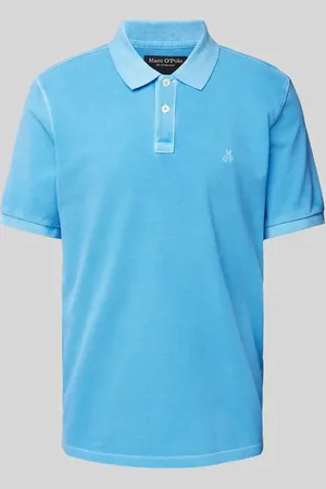 Marc O’ Polo Regular Fit Poloshirt aus reiner Baumwolle mit Logo-Stitching in , Größe L