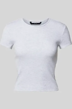 VERO MODA Regular Fit T-Shirt in Rippoptik Modell 